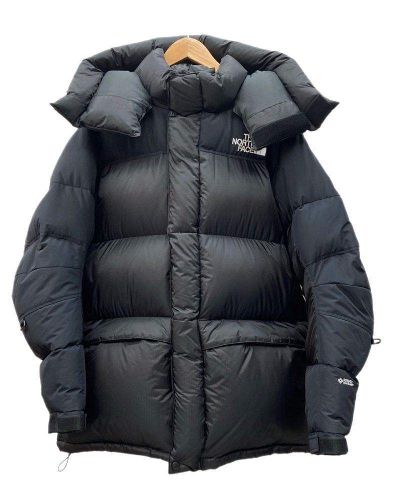 ザノースフェイス THE NORTH FACE Him Down Parka ヒム ダウン パーカ ダブルジップ フード アウトドア アウター 防寒 黒 ND92031 ジャケット ロゴ ブラック Lサイズ 104MT-3357