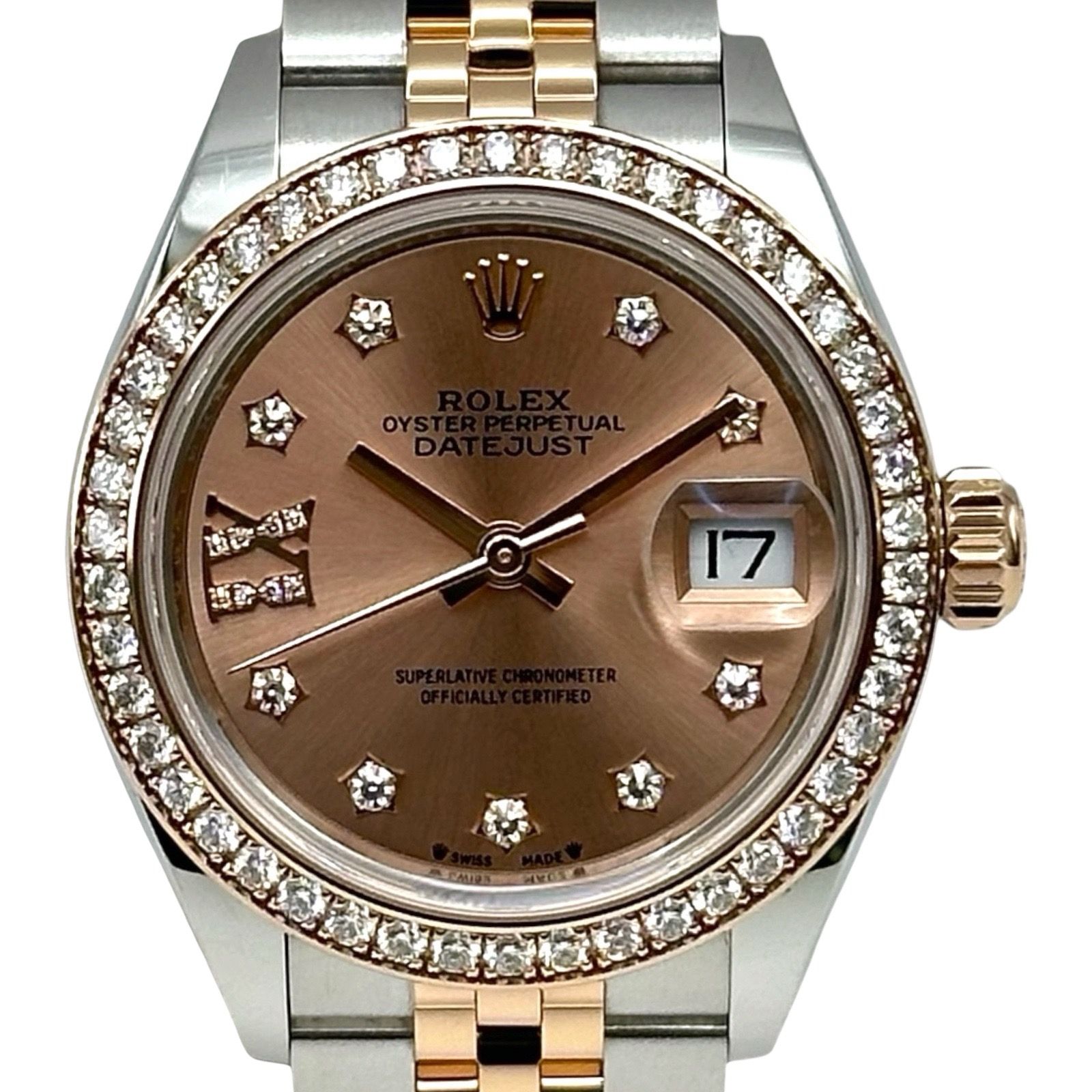 ロレックス ROLEX デイトジャスト 28 279381RBR スターD ロゼ ピンクゴールド/ステンレススチール 自動巻き レディース 腕時計 1,192,800円