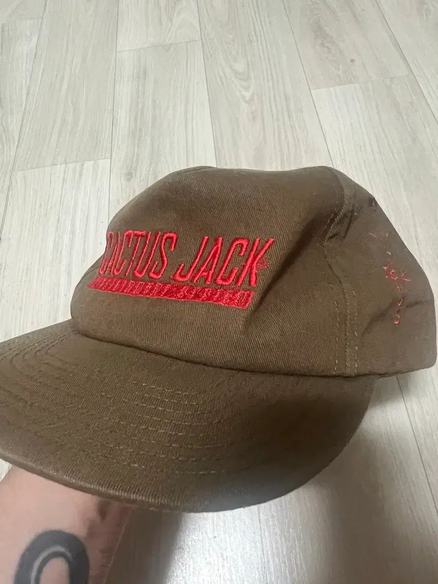 トラヴィススコット CACTUS JACK ブラウン ウール 帽子