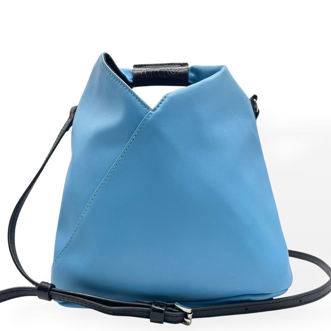 極美品　MaisonMargielaマルジェラジャパニーズバッグ　ライトブルー