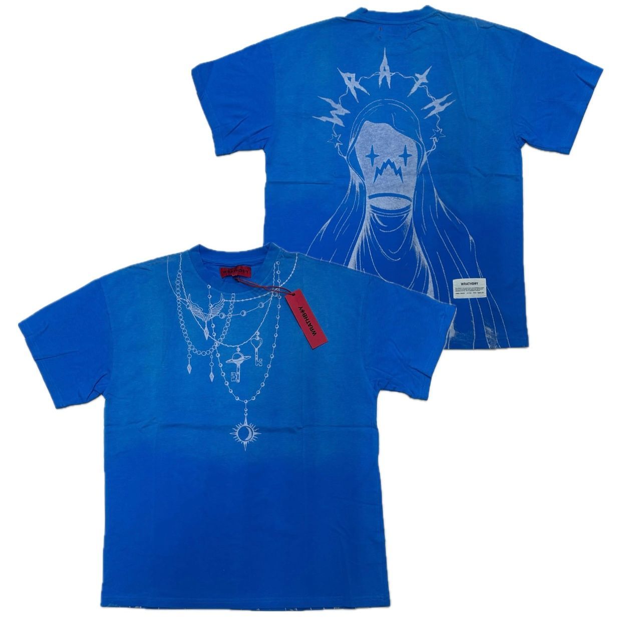 米国ブランド WRATHBOY ラスボーイ Holy Ghost T-shirt ロザリオ Tシャツ (CropT64)