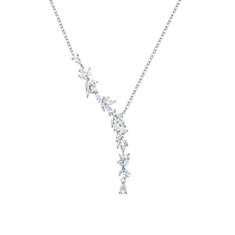 推し活ジュエリー ジルコニア ネックレス シルバー 花 シルバー925 14号 54.5mm 2mm 13号 レディース