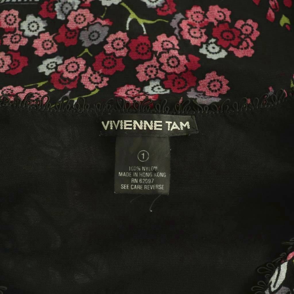 ヴィヴィアンタム VIVIENNE TAM パワーネット フラワープリント カシュ