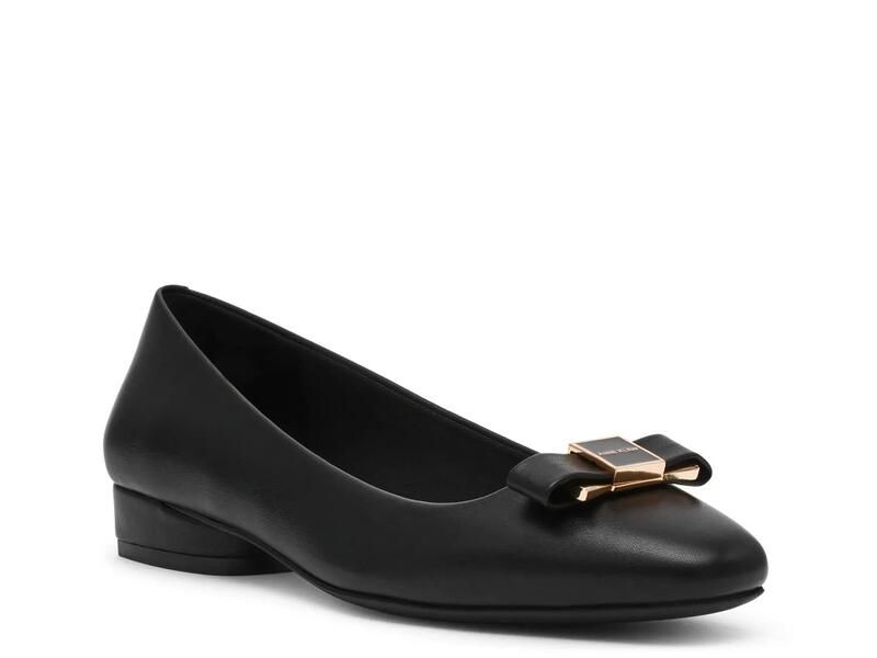 アンクライン レディース シューズ パンプス Anne KleinCadey Flat Smooth Black ブラック
