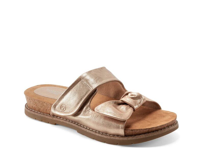 ロックポート レディース シューズ サンダル Rockport Zova Sandal Gold Metallic Leather ゴールド