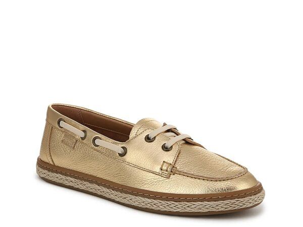 バイオニック レディース シューズ スリッポン・ローファー Vionic Bay SlipOn Womens Gold Metallic Leather ゴールド