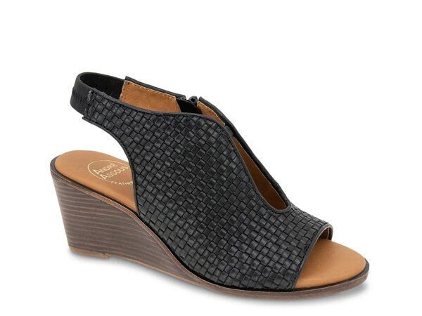 アンドレア アース レディース シューズ サンダル Andre Assous Belinda Wedge Sandal Black ブラック