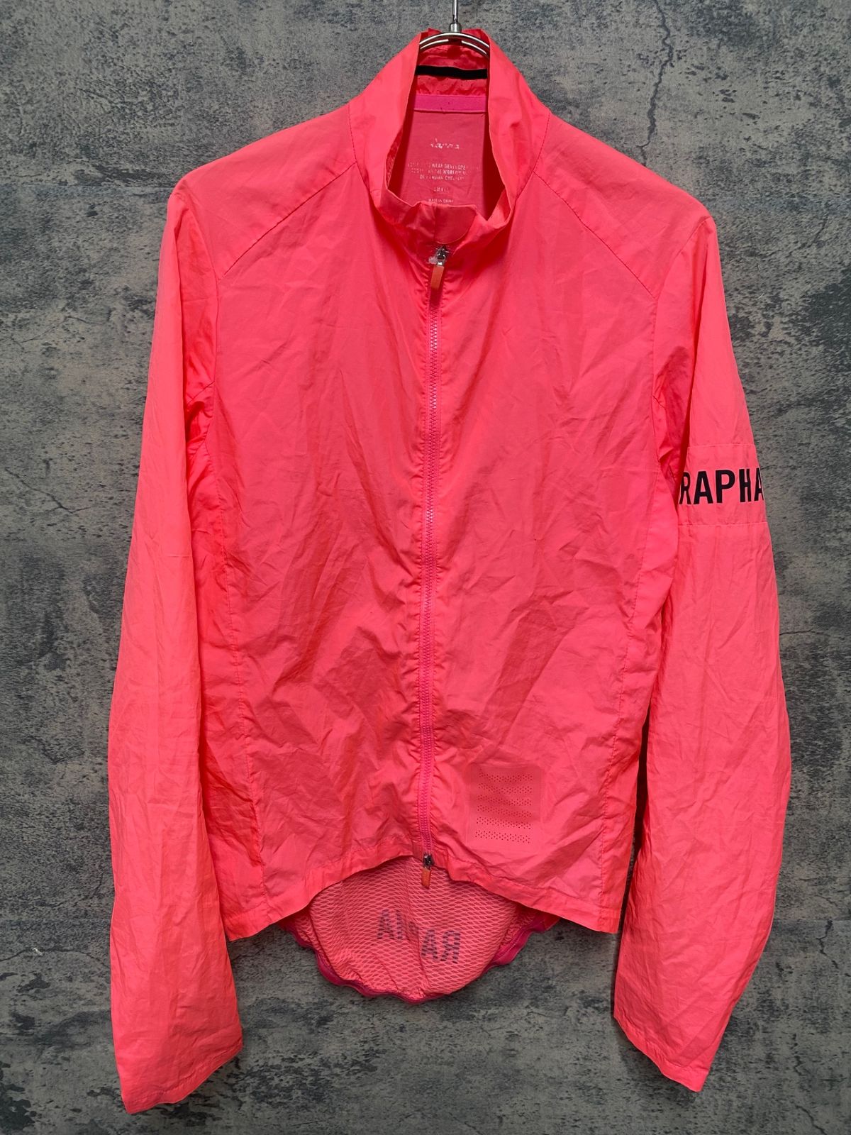 KF617 ラファ Rapha PRO TEAM LIGHTWEIGHT WIND JACKET 長袖 ウィンドブレーカー ピンク S