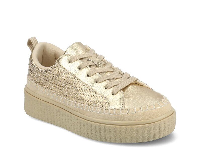 ジャーニー レディース シューズ スニーカー プラットフォーム Journee Pazey Platform Sneaker Gold Metallic ゴールド