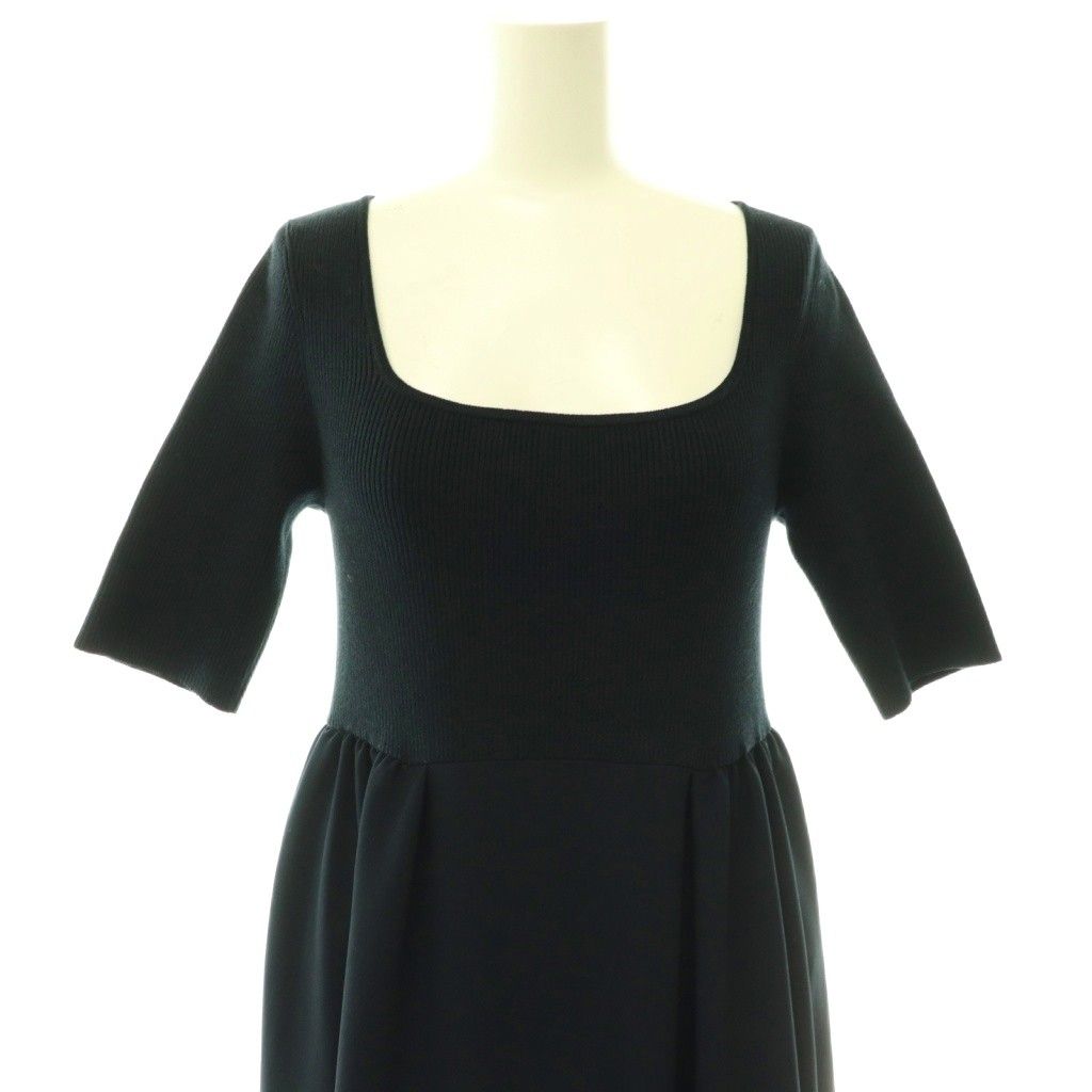 アディアム ADEAM Province Dress ワンピース ドレス 切替 リブニット