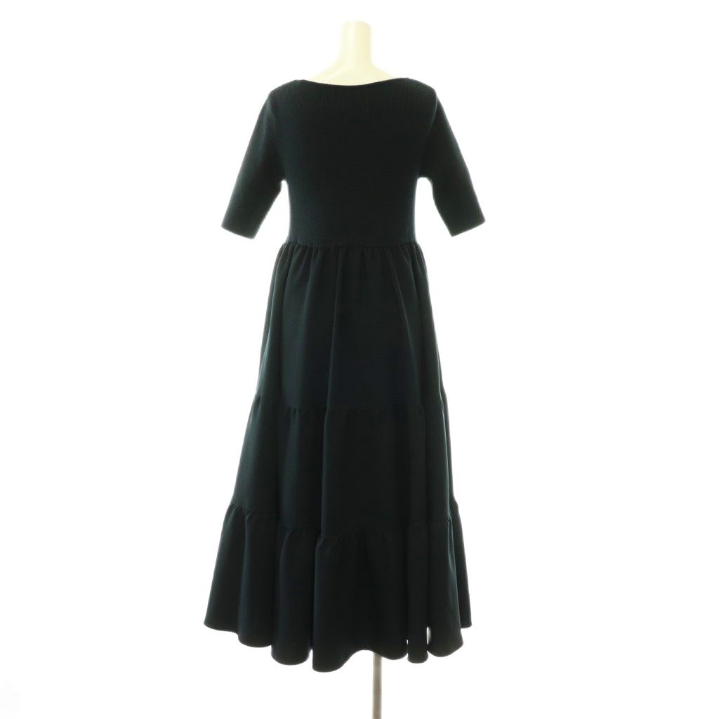 アディアム ADEAM Province Dress ワンピース ドレス 切替 リブニット 
