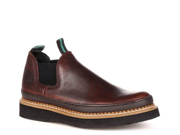 ジョージブーツ メンズ シューズ スリッポン・ローファー Georgia Boot Romeo Work SlipOn Dark Brown ブラウン