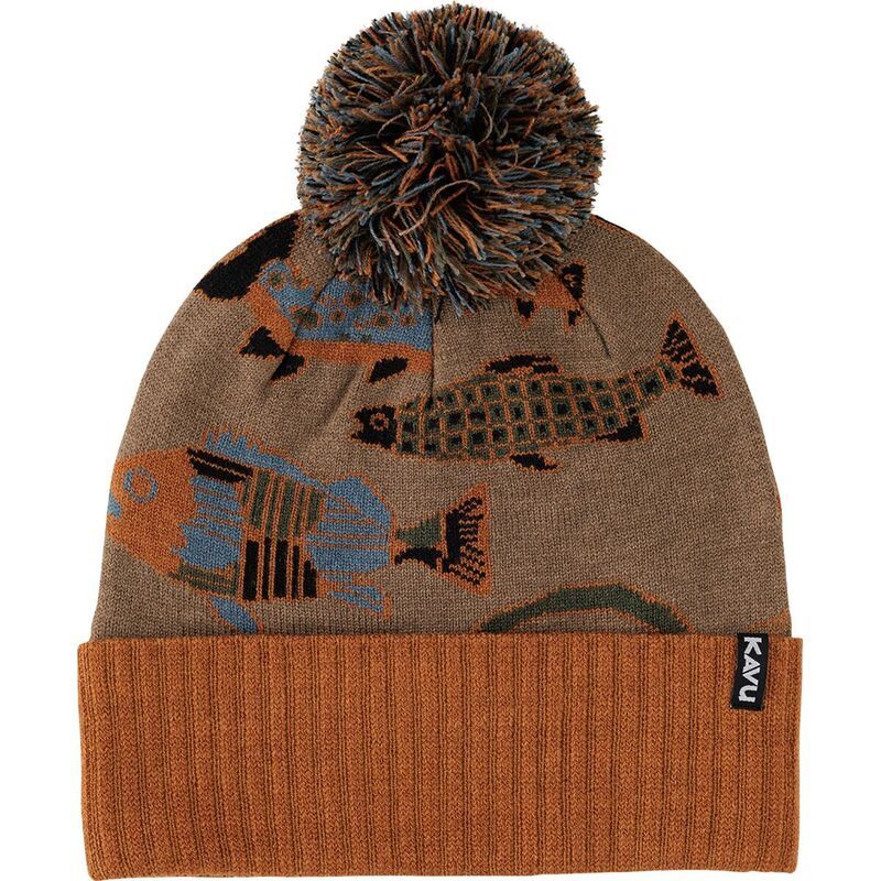 カブー メンズ アクセサリー 帽子 KAVU Herschel Pom Beanie Fish Stack