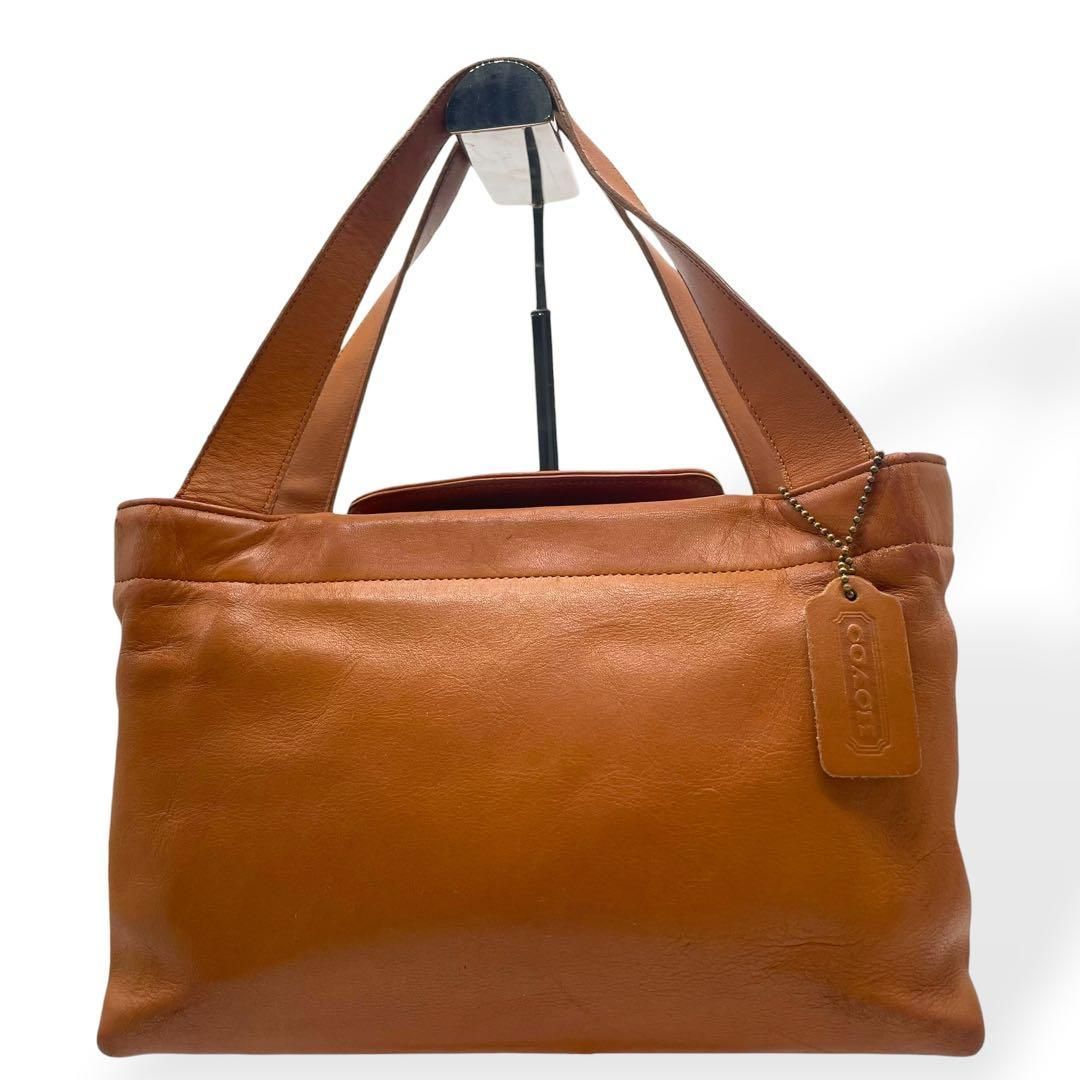 美品　希少　COACH オールドコーチ　ハンドバッグ　ブラウン　USA製
