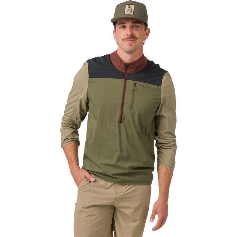 フライロー メンズ アウター ジャケット・ブルゾン Flylow Davis Anorak Mens BlackJasper ブラック