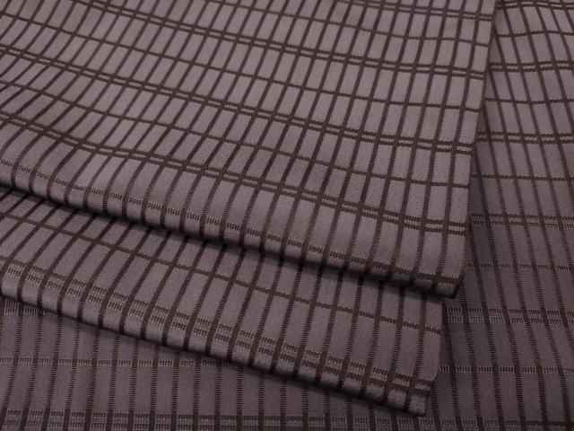 平和屋着物●上質なお召　吉野間道　ロング丈　正絹　逸品　CABG5445ut