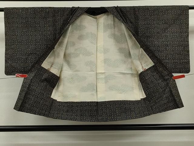 平和屋着物●本場大島紬　龍郷絣　秋名バラ　アンサンブル　正絹　逸品　CABG2132ze