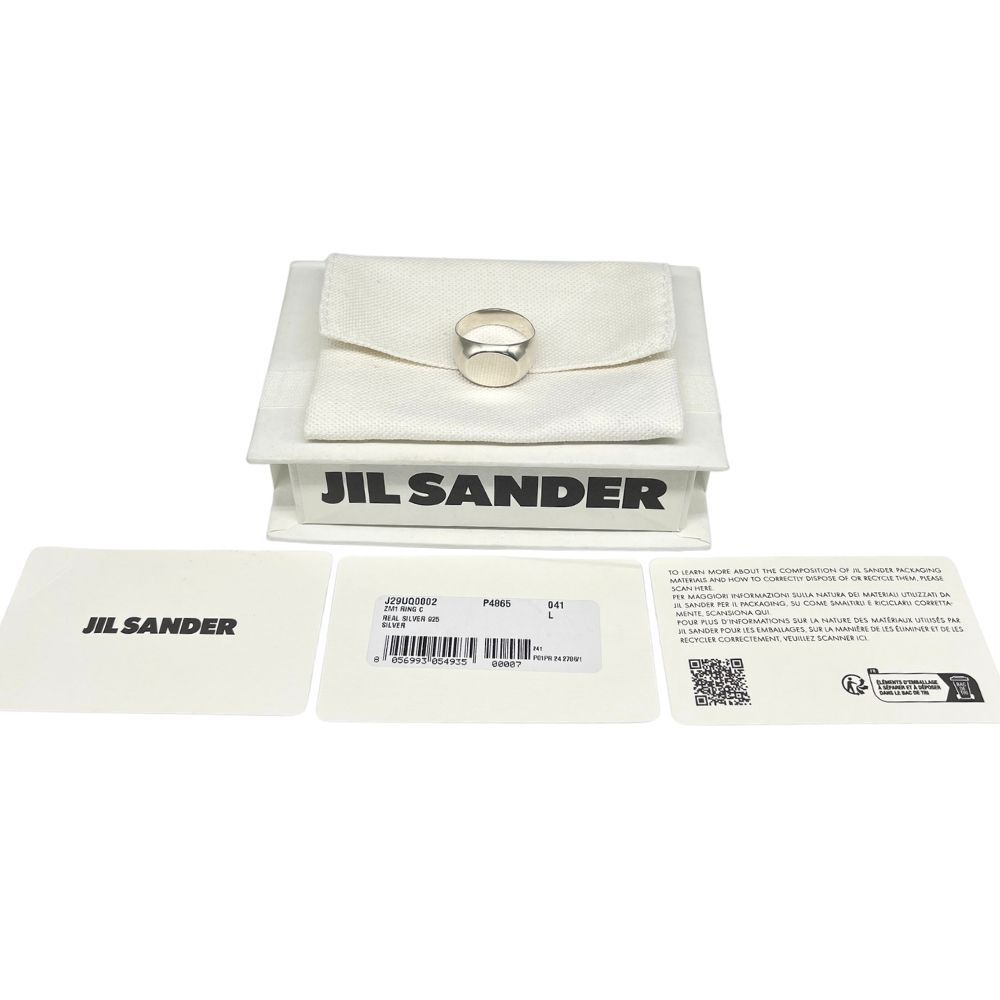 JIL SANDER ジルサンダー J29UQ0002 CLASSIC CHEVALIER RING シルバー