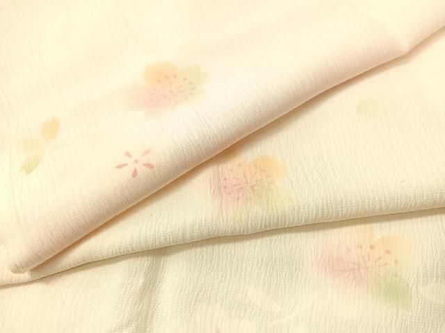 平和屋着物●長襦袢　無双仕立て　舞桜　暈し染め　正絹　逸品　CABG7774vp