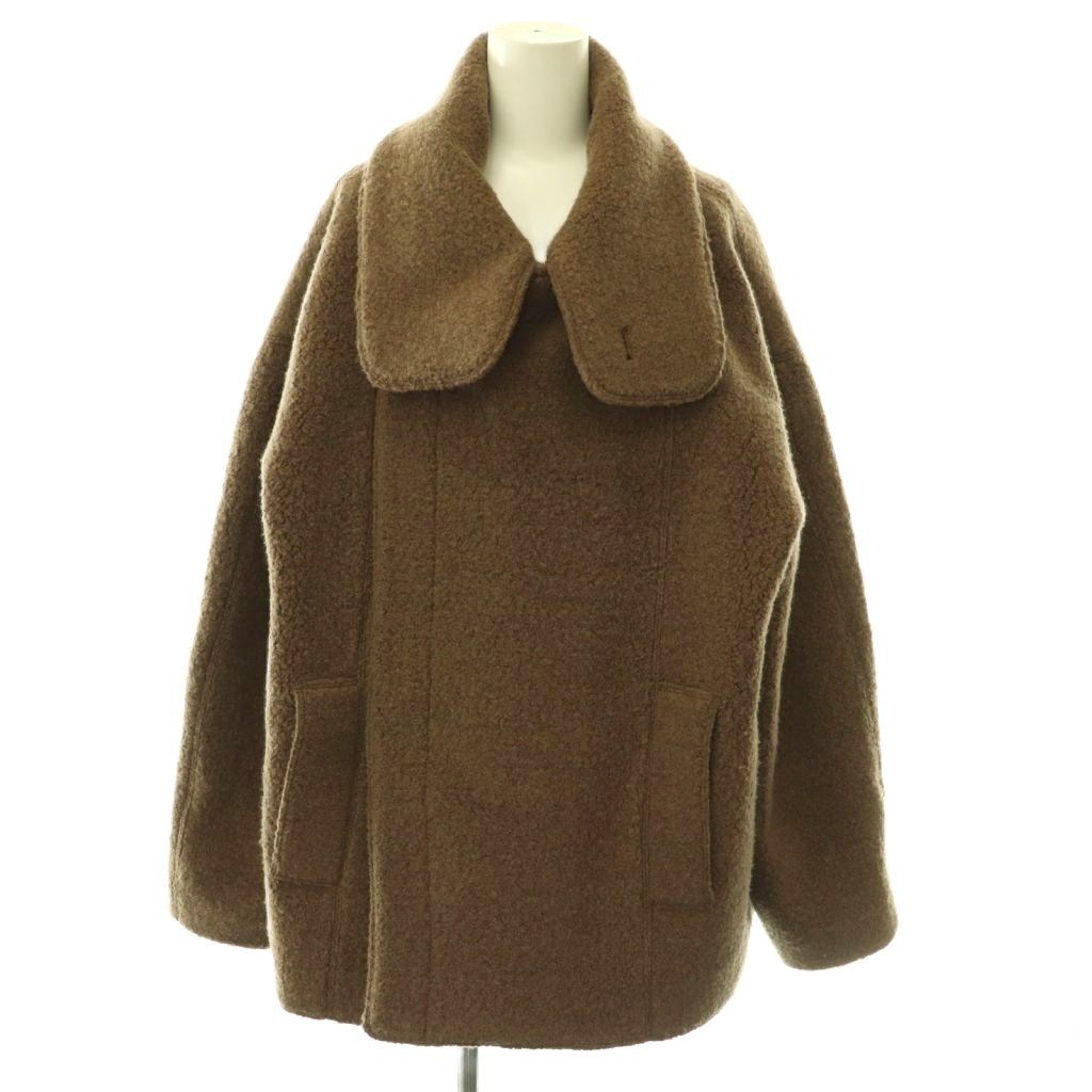 トゥデイフル TODAYFUL 25AW Standcollar Boucle Jacket ブークレジャケット 38 ブラウン /ES ■OS