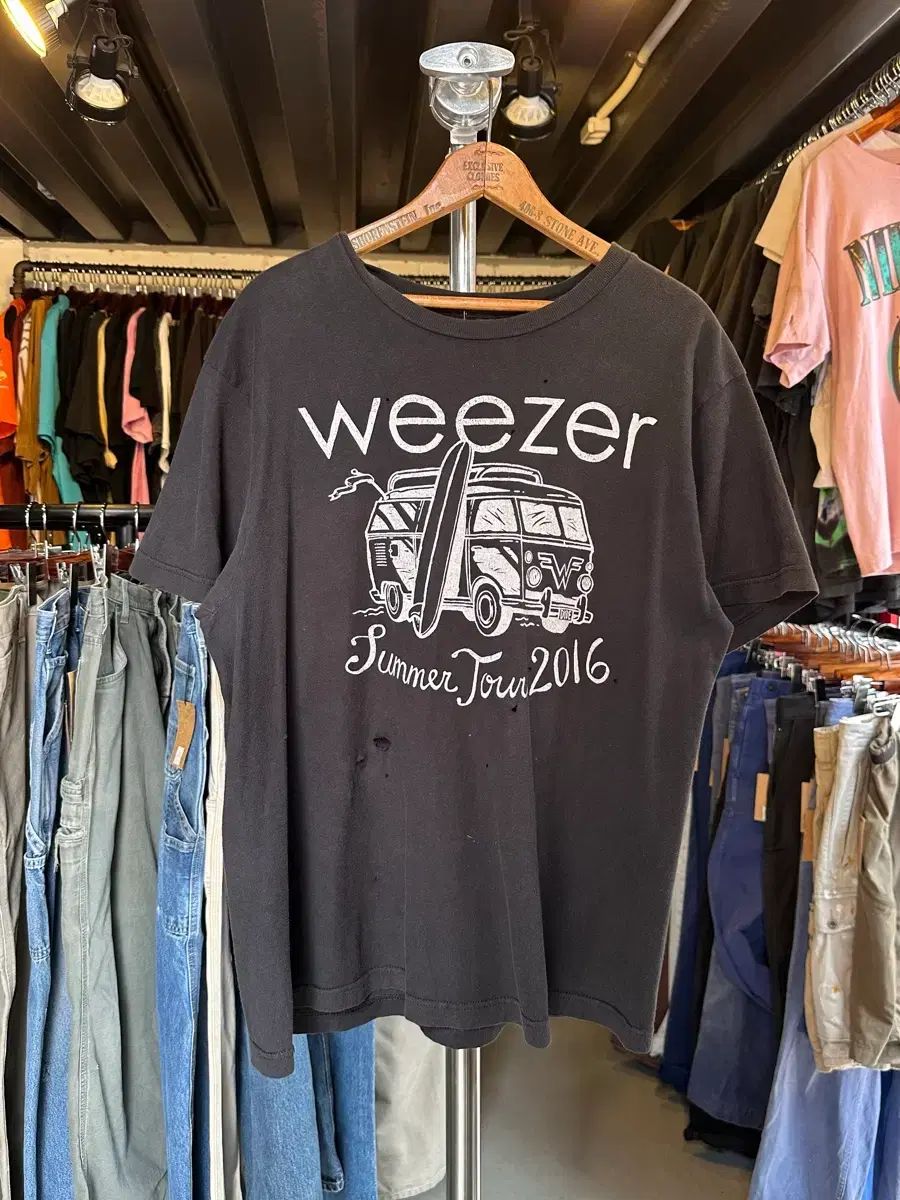 100 ウィーザー Weezer ロックバンド ツアー 2016 プリンティング Tシャツ