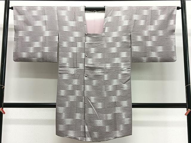 平和屋着物∞道行コート　霞文　ますいわ屋扱い　正絹　逸品　CABG3915ua