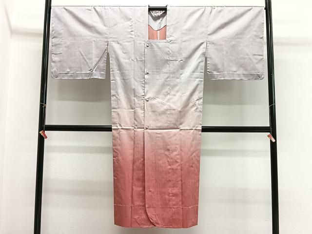 平和屋着物∞西陣　道行コート　雨コート　単衣　霞文　ロング丈　反端付き　正絹　逸品　未使用　CABG3916ua 20,592円