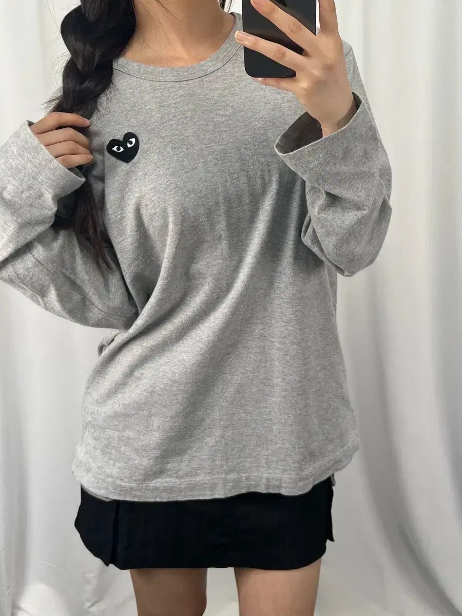 コム・デ・ギャルソン グレー ロングスリーブ