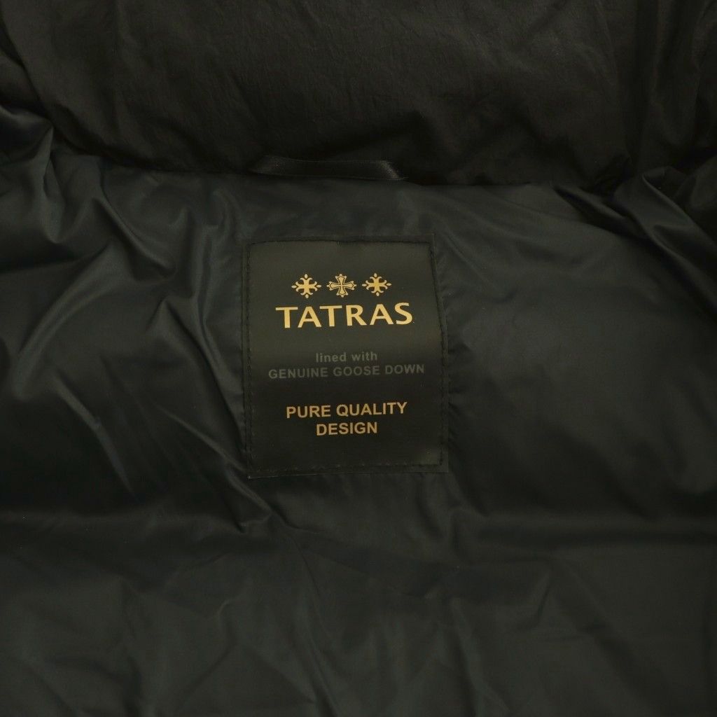 タトラス TATRAS ダウンコート ロング ジップアップ フード 4 ブラック