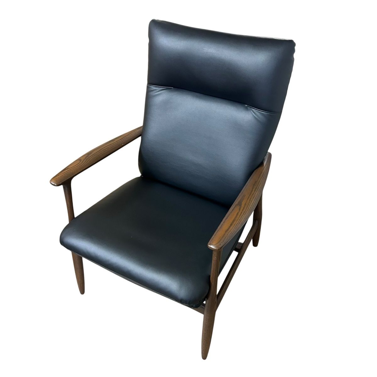 ■ FUJI FURNITURE アームチェア 1人掛け ソファ 椅子 ブラック 木製 2649986,2649986