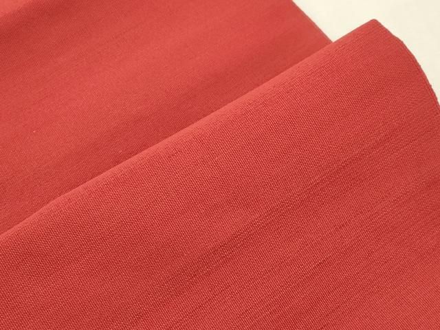 平和屋着物○爪掻本綴作家 伊達静 八寸名古屋帯 赤丹色 正絹 逸品