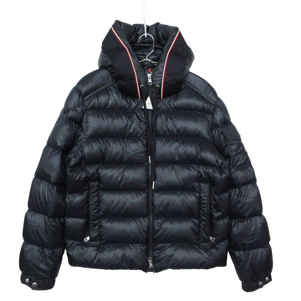 美品 MONCLER モンクレール ダウンジャケット PAVIN ペイビン ショート ダウンジャケット アウター ネイビー 0【S】 メンズ 【中古】