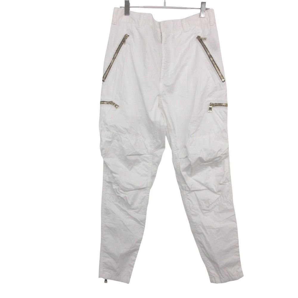 Balmain SS11 バイカー　サイドジップ　カーゴパンツ　36 美品 BALMAIN バルマン カーゴパンツ バイカー ジップ テーパード