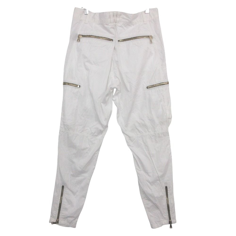 Balmain SS11 バイカー　サイドジップ　カーゴパンツ　36 美品 BALMAIN バルマン カーゴパンツ バイカー ジップ テーパード
