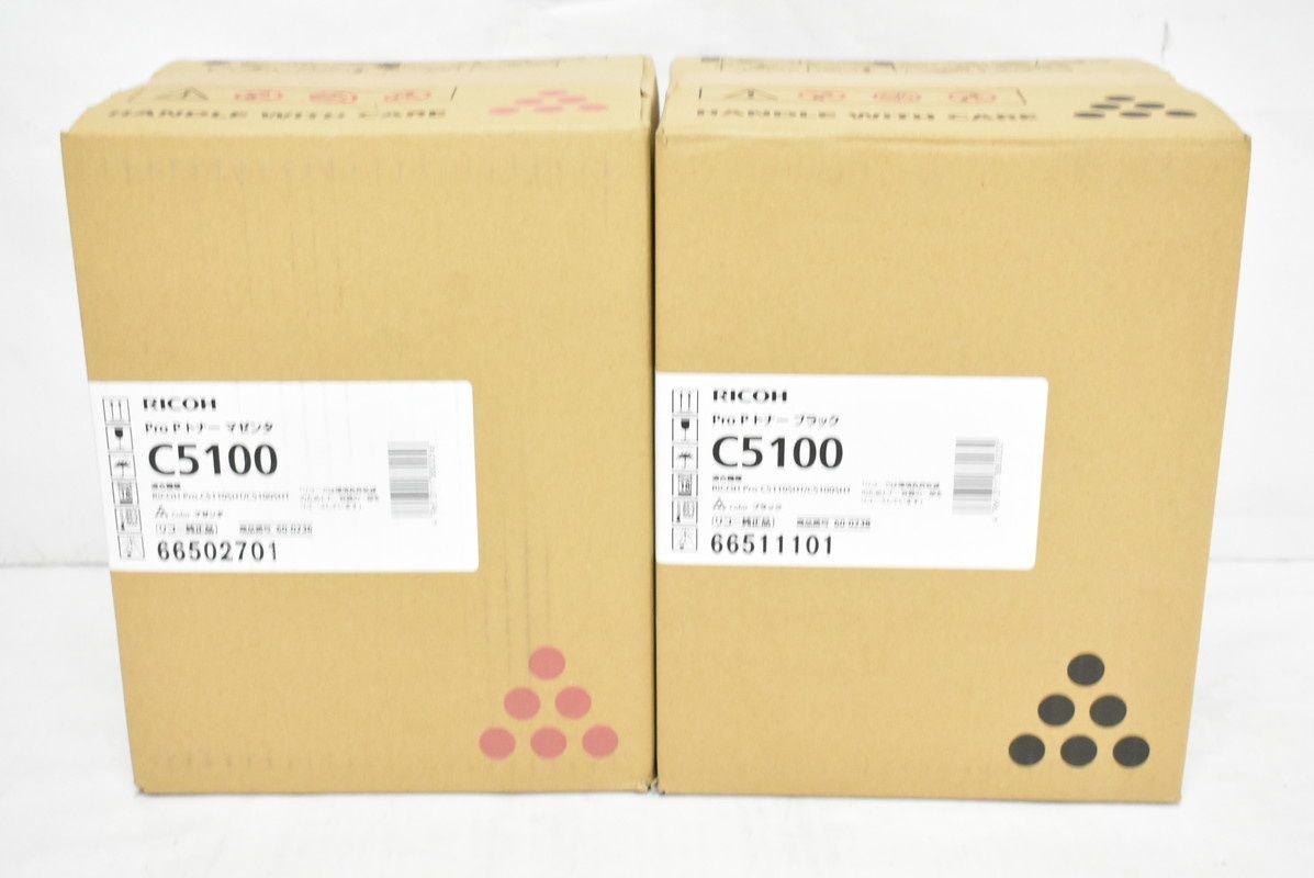 未使用 リコー 純正 トナー C5100 2色（マゼンタ・ブラック） RICOH