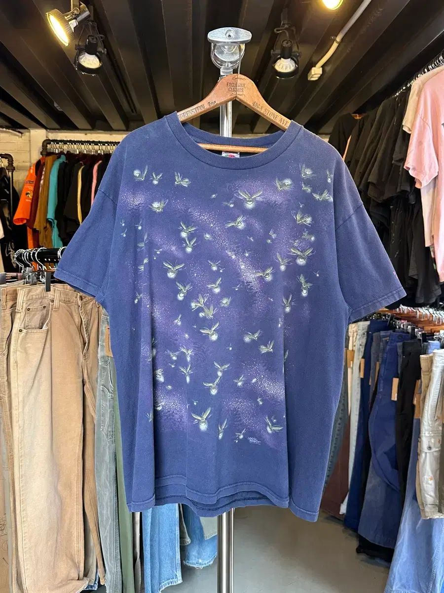 105 00s FRUIT OF THE LOOM(フルーツオブザルーム) ほたるプリント Tシャツ