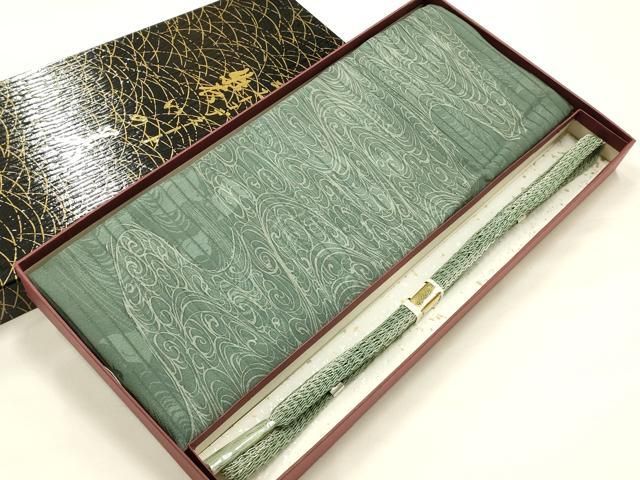 平和屋着物＊夏物　和装小物　帯締め・帯揚げセット　レース組　平組　絽　流水文　逸品　未使用　AABJ9555ay