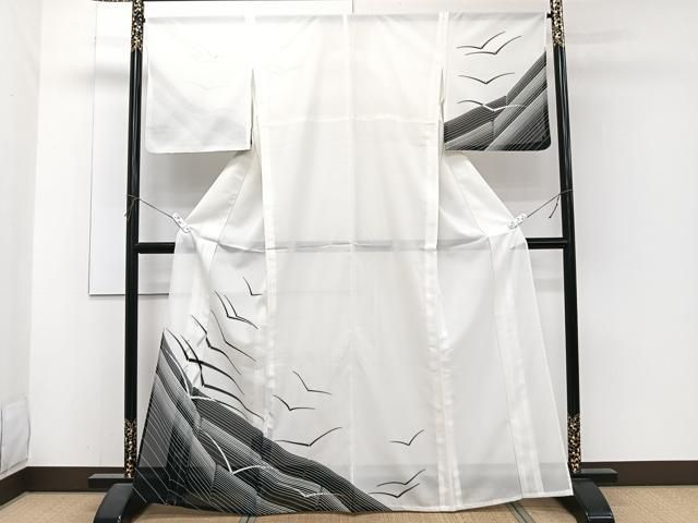 平和屋着物＊夏物　訪問着　絽　飛鳥文　洗える着物　CABJ4118xi