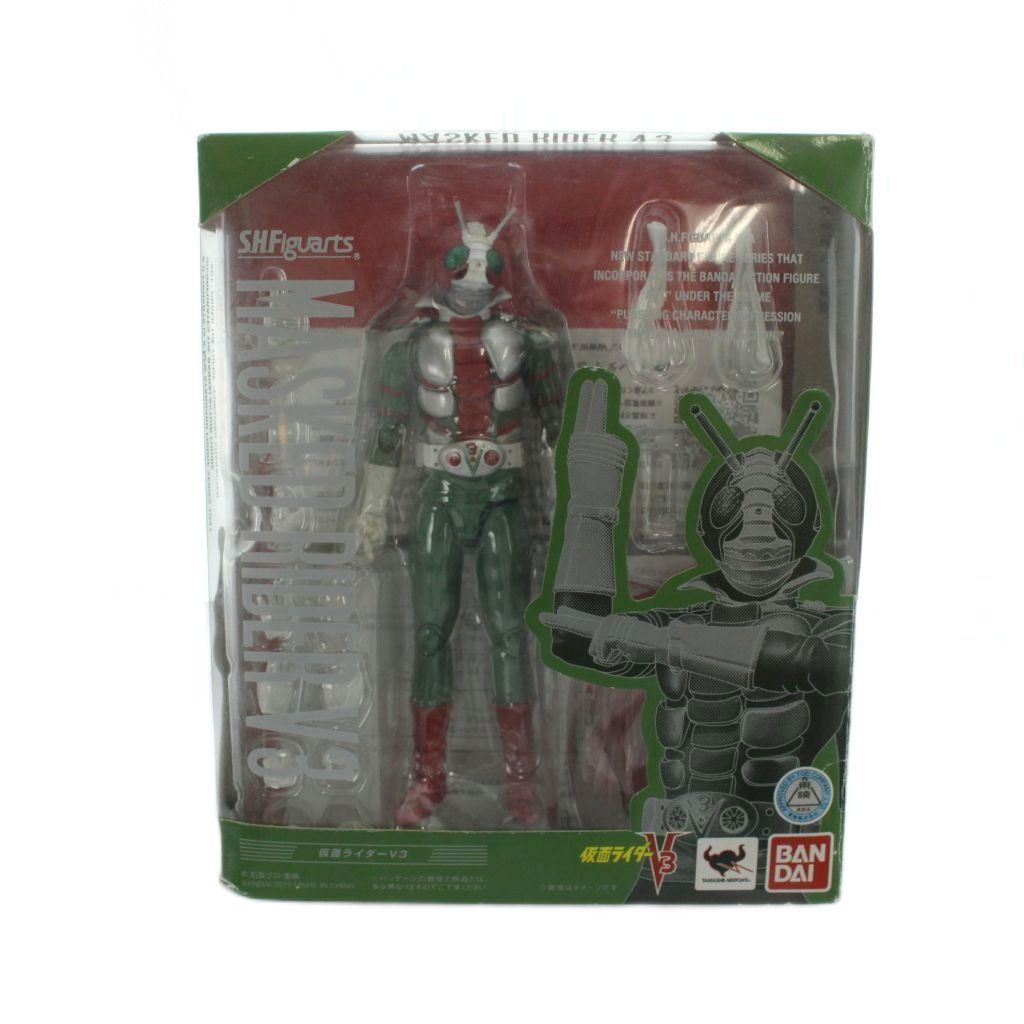 BANDAI バンダイ s.h.figuarts 仮面ライダーV3 フィギュア おもちゃ 対象年齢15歳以上 緑 グリーン ■GY18 /MQ