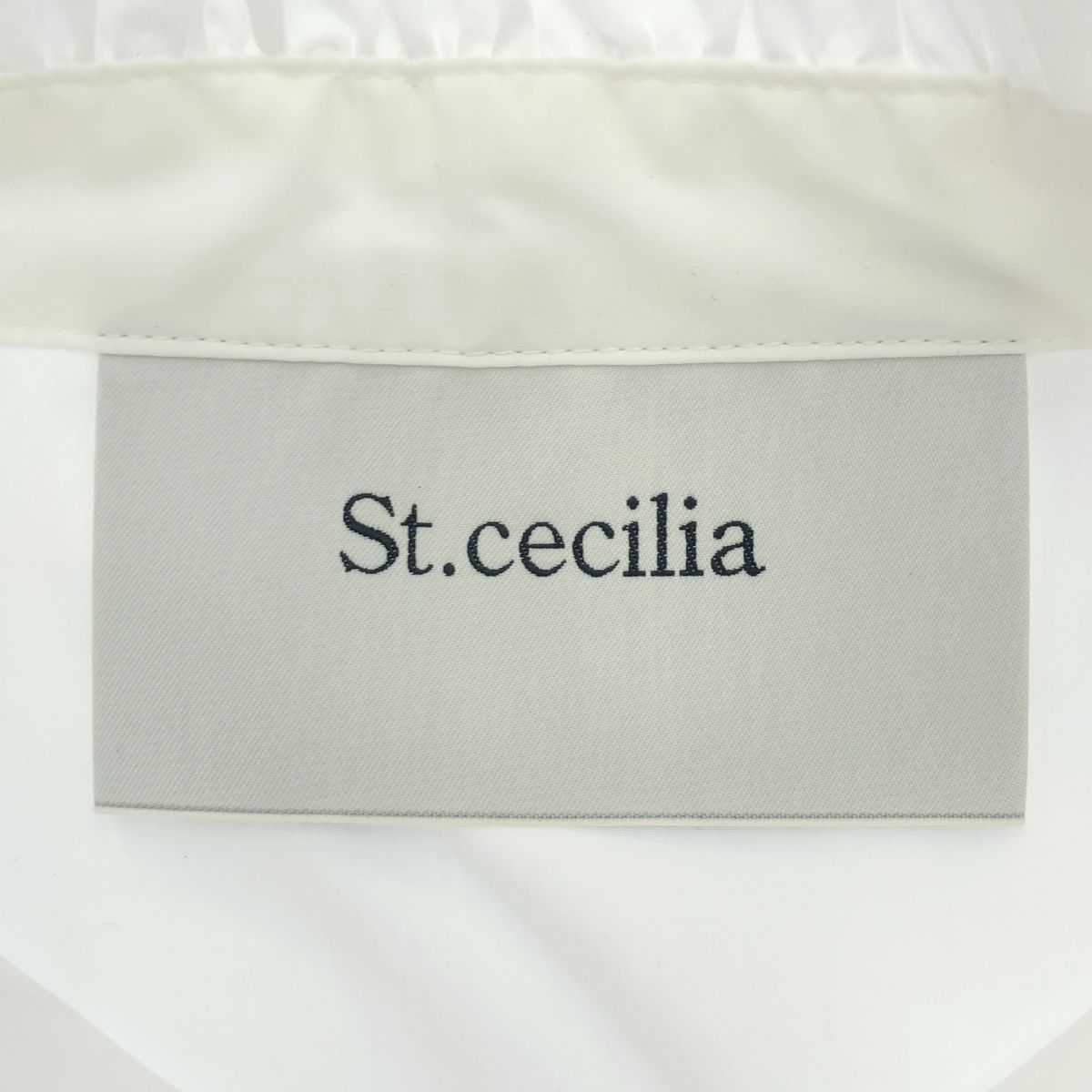 St.cecilia セントセシリア LETTUCE BLOUSE フリルギャザーブラウス