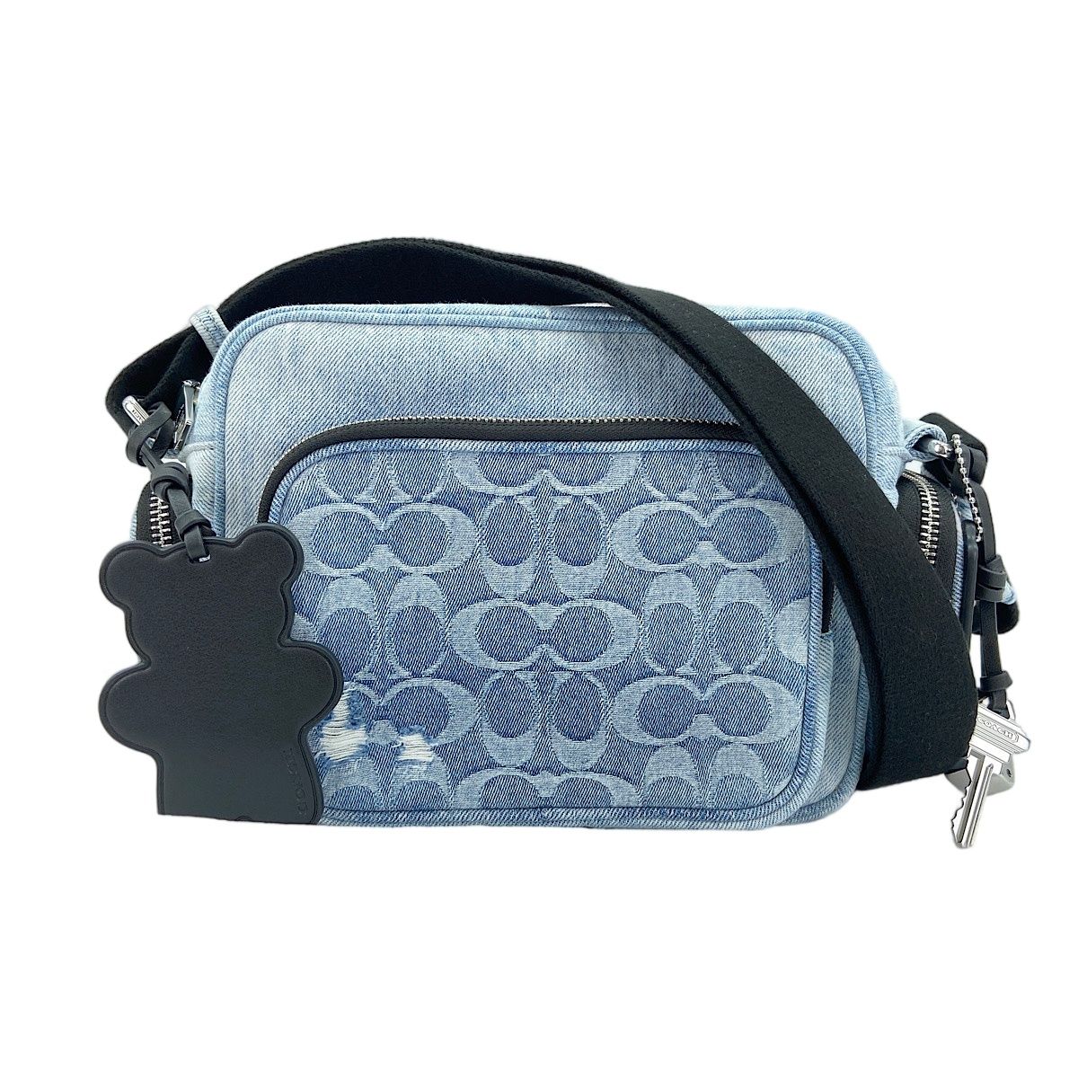 COACH コーチ ボディバッグ フレッチャー クロスボディ バッグ・ラブド シグネチャー 【中古】