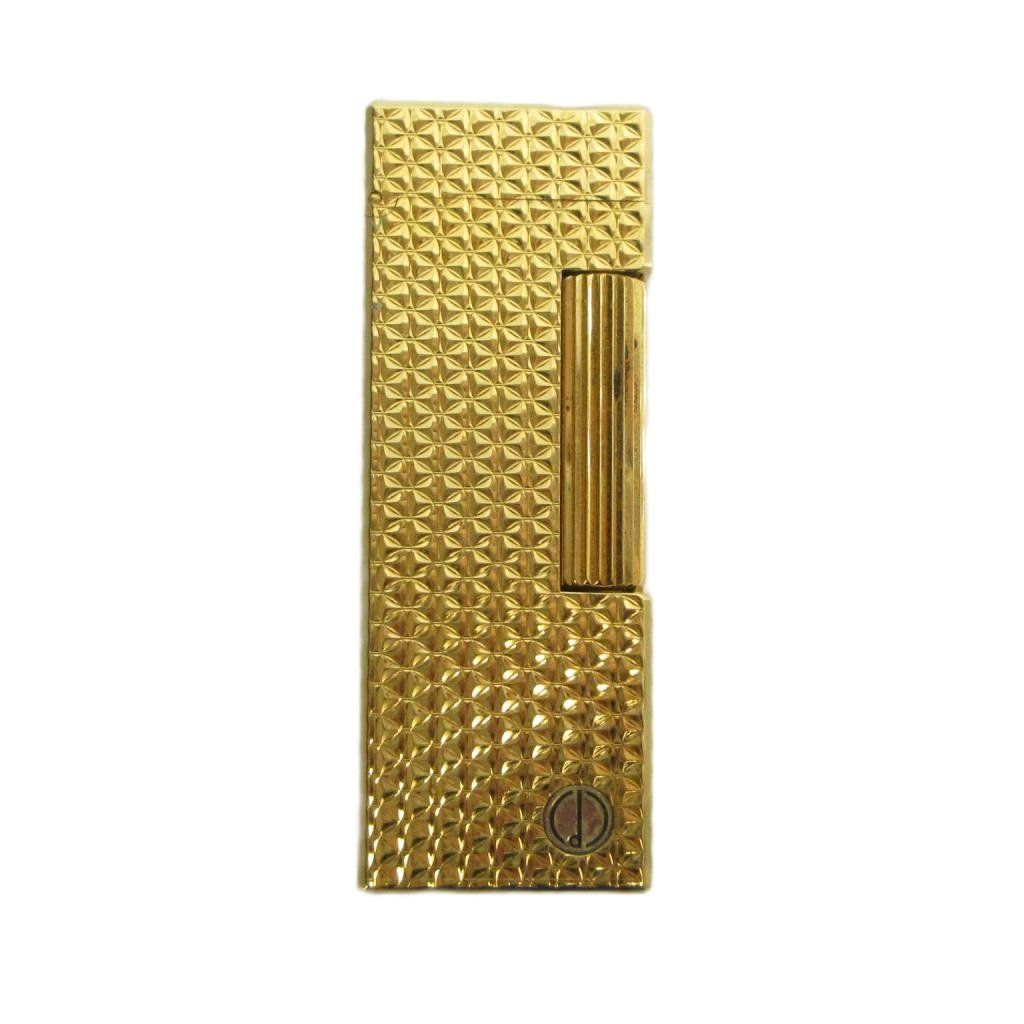 ダンヒル dunhill ガスライター 喫煙具 タバコ 小物 ロゴ 火花確認済み ゴールド色 ■GY18 /MQ