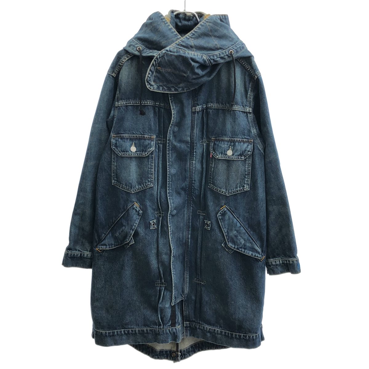 FACETASM×Levi’s ファセッタズム リーバイス フィッシュテイル デニムモッズ コート 4545009799 インディゴ M FACETASM×Levi's ファセッタズム リーバイス フィッシュテイル デニム
