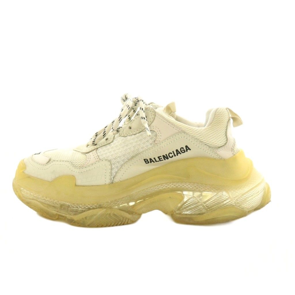 バレンシアガ BALENCIAGA TRIPLE S スニーカー シューズ US7 24.5cm オフホワイト 544351 /MI ■GY18