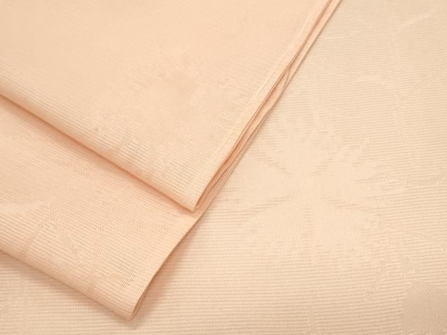 平和屋着物＊夏物　色無地　絽　草花紋紗　宍色　正絹　逸品　CABJ0950th
