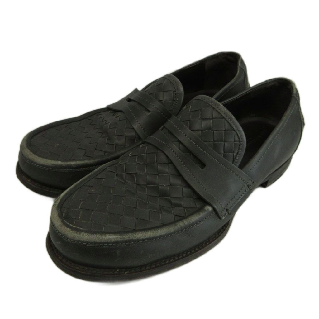 ボッテガヴェネタ BOTTEGA VENETA コインローファー スリッポン レザー