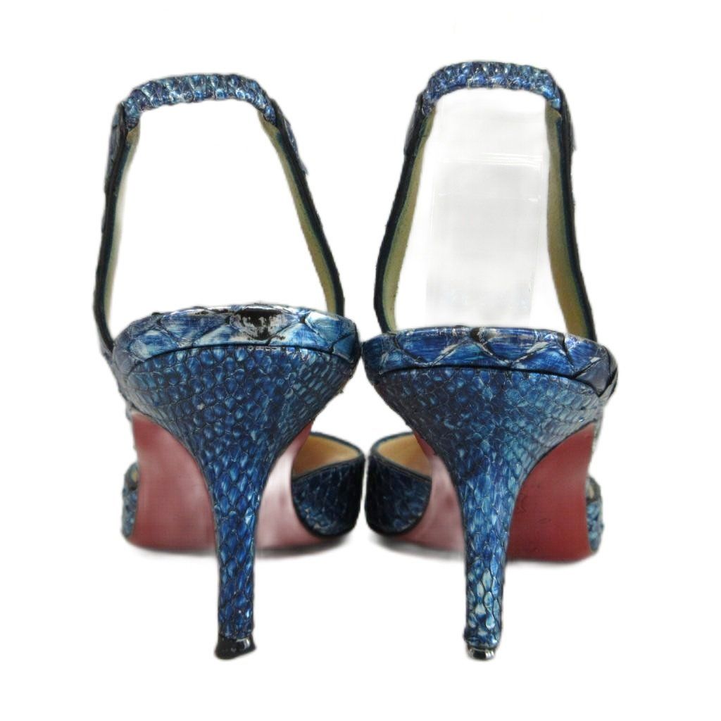 クリスチャンルブタン Christian louboutin パンプス パイソン レザー