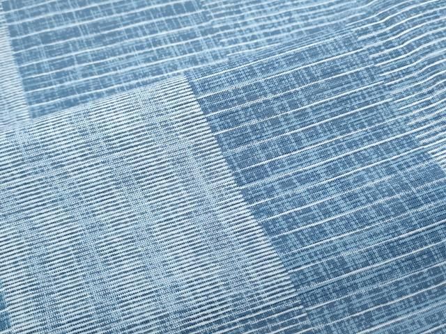 平和屋着物＊夏物　小紋　絽　市松文　正絹　逸品　CABJ0984th