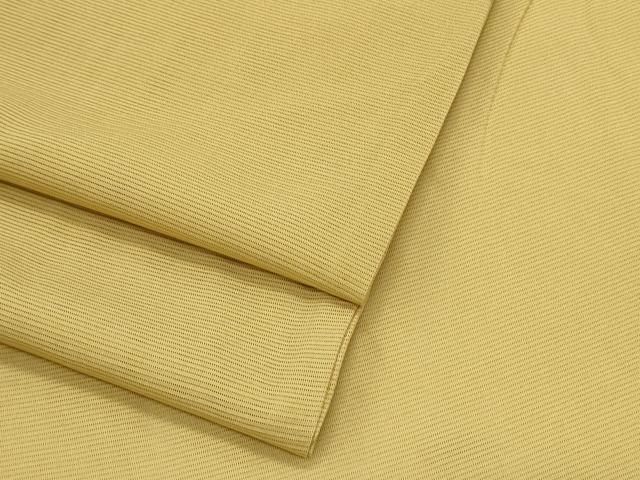 平和屋着物＊夏物　色無地　絽　芥子色　正絹　逸品　CABJ0987th