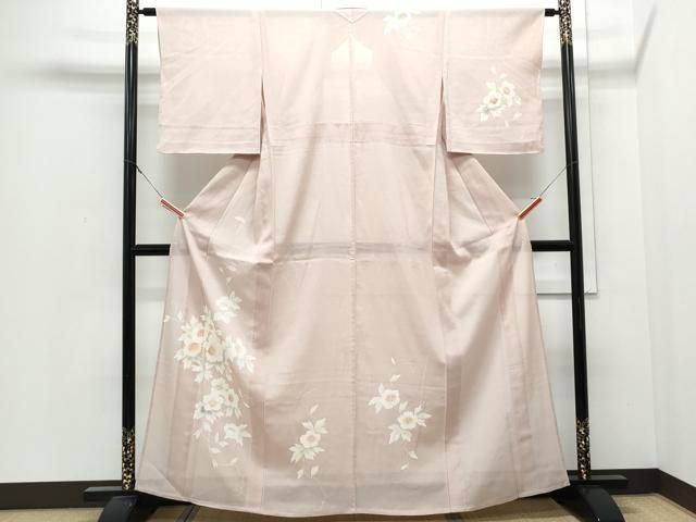 平和屋着物＊夏物　訪問着　絽　手描き　草花文　正絹　逸品　CABJ0988th